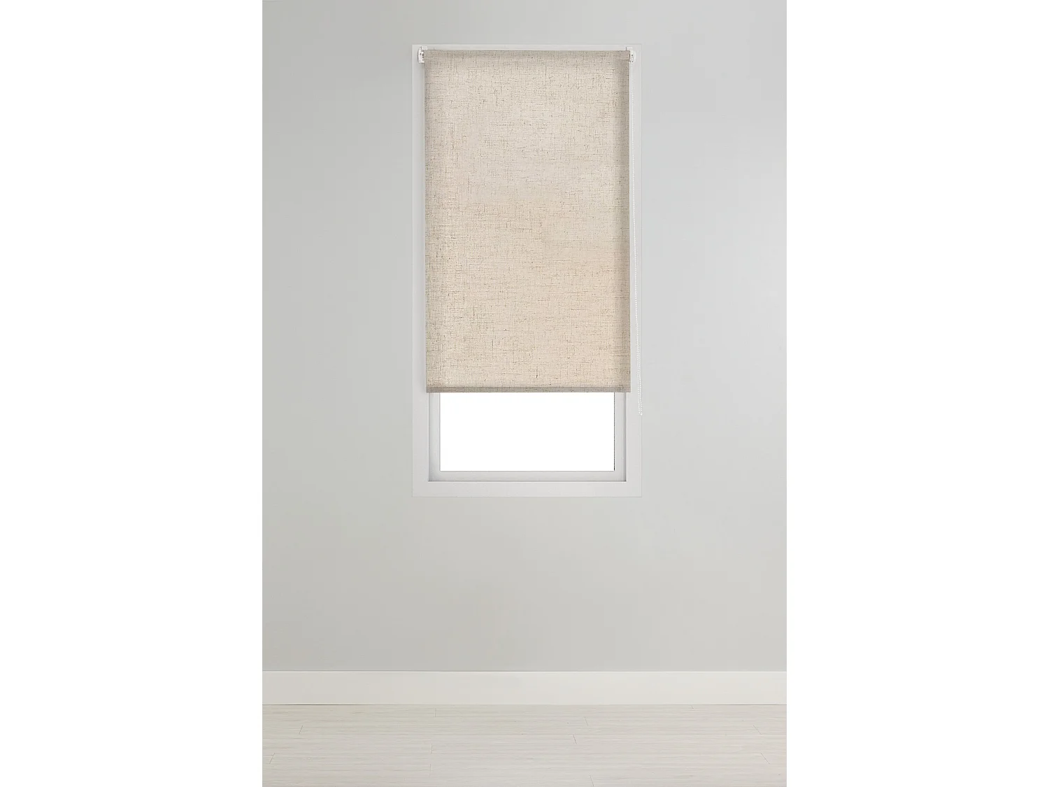 ESTORALIS | Estores Enrollables Translúcidos Easyfix  | 60 x 190 cm (Ancho por Alto) Tamaño de Tela 57 x 190 cm | Modelo THEON Color Lino