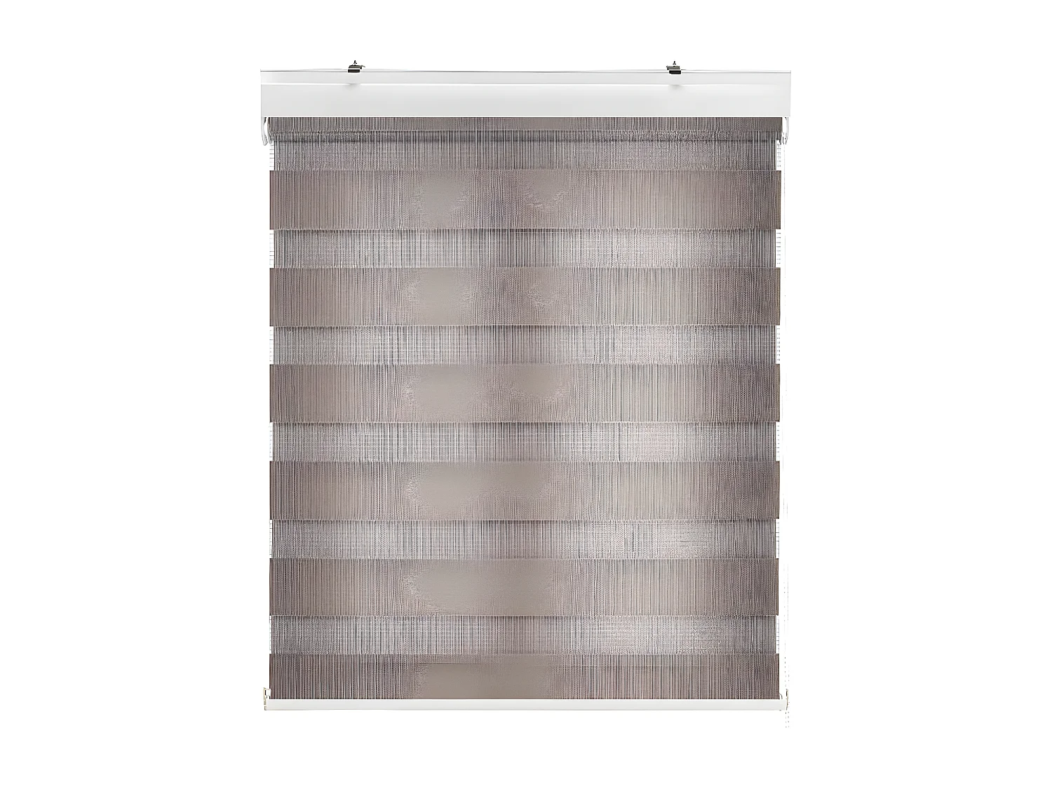 ESTORALIS | Estor Enrollable NOCHE y DIA | 105 x 255 cm (Ancho por Alto) Tamaño de Tela 102 x 250 cm | Modelo SANSA Color Tabaco