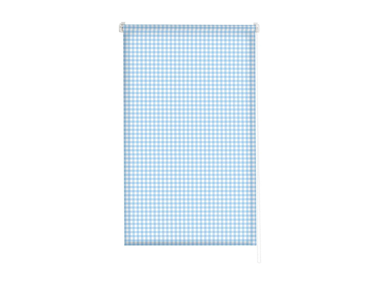 ESTORALIS | Estores Personalizados de COCINA | 90 x 180 cm (Ancho por Alto) Tamaño de Tela 87 x 175 cm | Modelo Vichy-2 Color Celeste