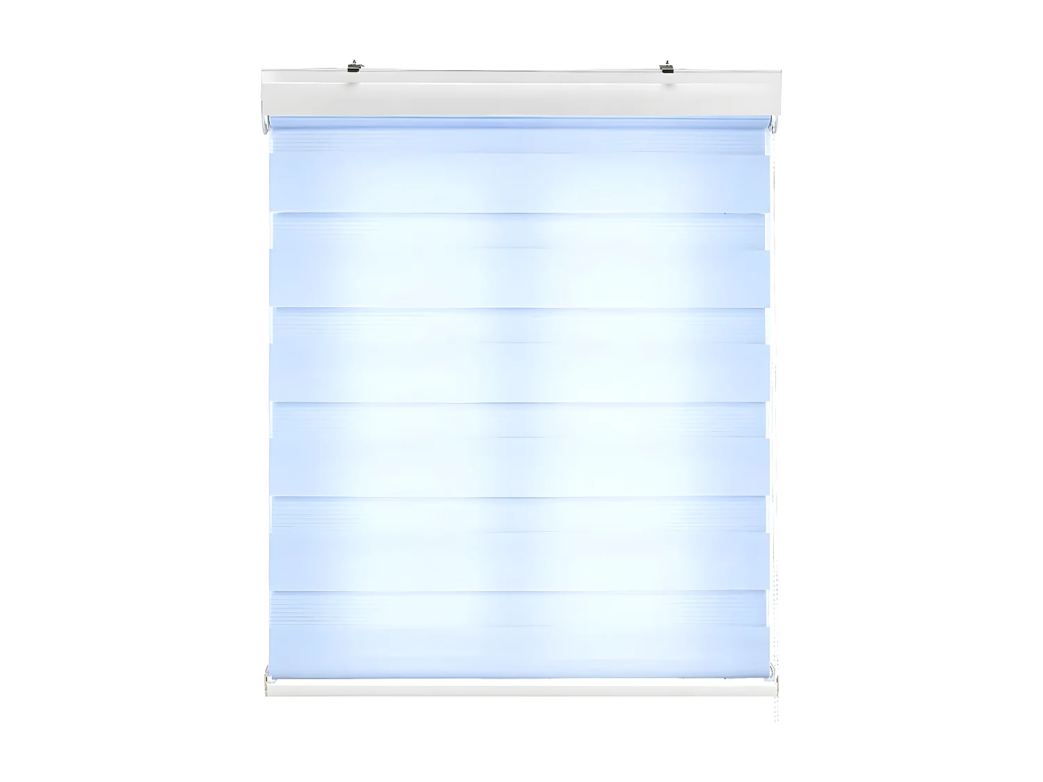 ESTORALIS | Estor Enrollable NOCHE y DIA | 125 x 180 cm (Ancho por Alto) Tamaño de Tela 122 x 175 cm | Modelo SANSA Color Celeste