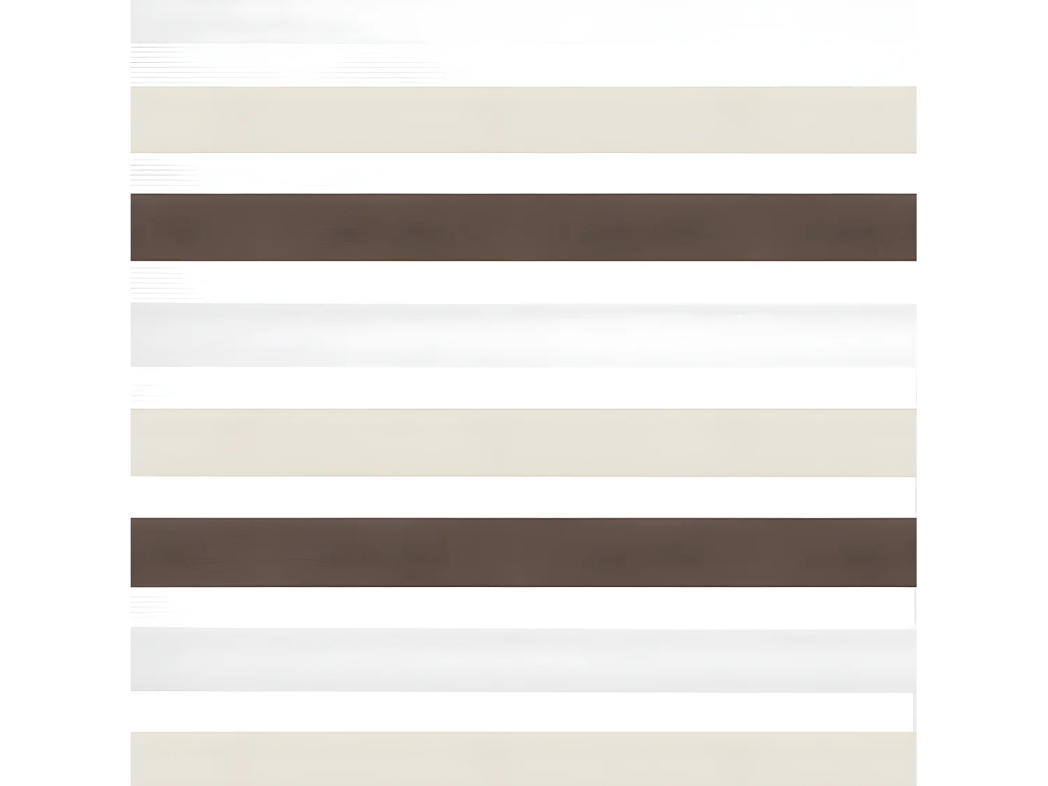 ESTORALIS | Estor Enrollable NOCHE y DIA | 125 x 180 cm (Ancho por Alto) Tamaño de Tela 122 x 175 cm | Modelo LORAS Color Marron/Beige