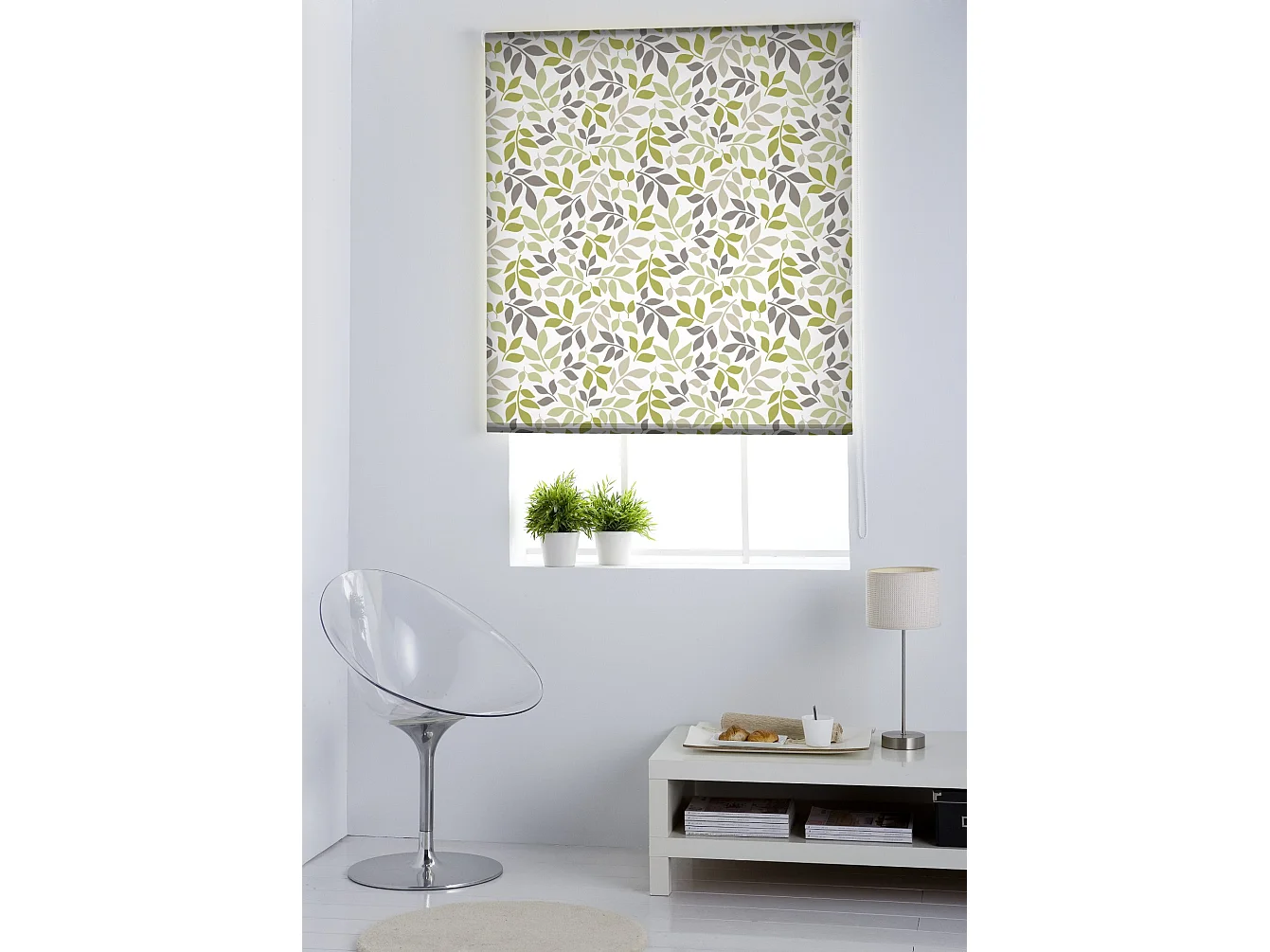 ESTORALIS | Estores Personalizados FLORES y PLANTAS  | 160 x 180 cm (Ancho por Alto) Tamaño de Tela 157 x 175 cm | Modelo F-1561 Color Unico