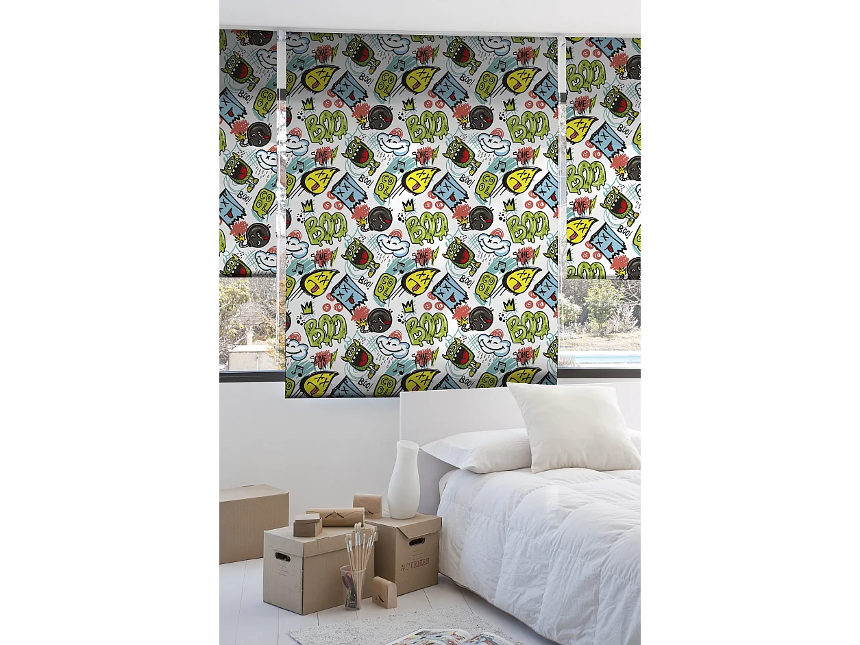 ESTORALIS | Estores Personalizados INFANTILES | 160 x 180 cm (Ancho por Alto) Tamaño de Tela 157 x 175 cm | Modelo I-2160 Color Unico