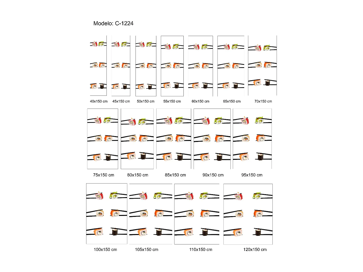 ESTORALIS | Estores Personalizados Easyfix de COCINA | 95 x 150 cm (Ancho por Alto) Tamaño de Tela 92 x 150 cm | Modelo C-1224 Color Unico
