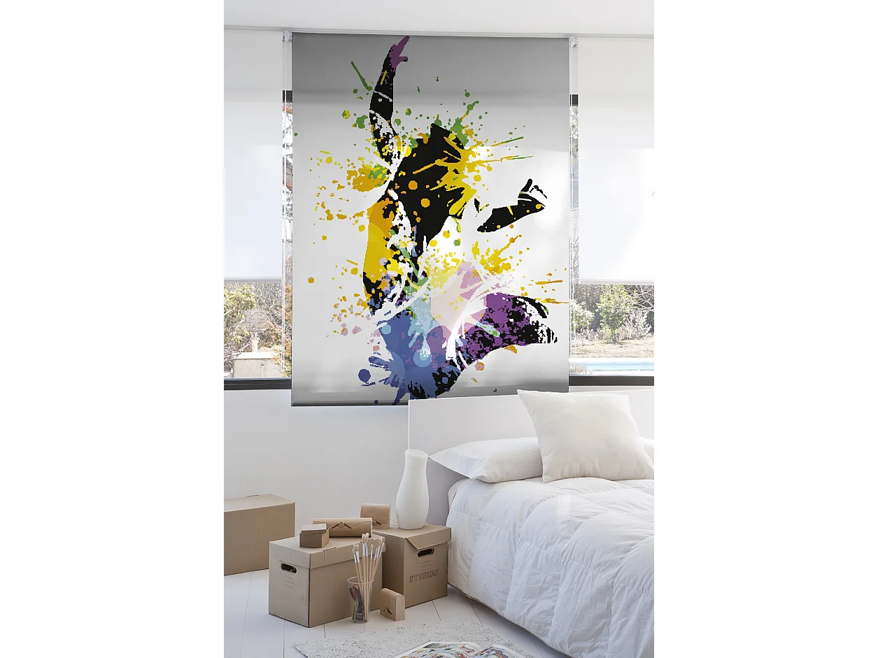 ESTORALIS | Estores Personalizados JUVENILES | 110 x 180 cm (Ancho por Alto) Tamaño de Tela 107 x 175 cm | Modelo J-2512 Color Unico