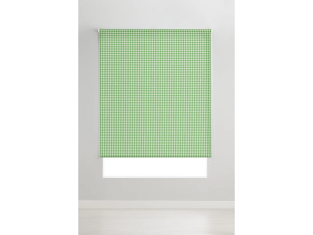 ESTORALIS | Estores Personalizados de COCINA | 150 x 180 cm (Ancho por Alto) Tamaño de Tela 147 x 175 cm | Modelo Vichy-2 Color Pistacho