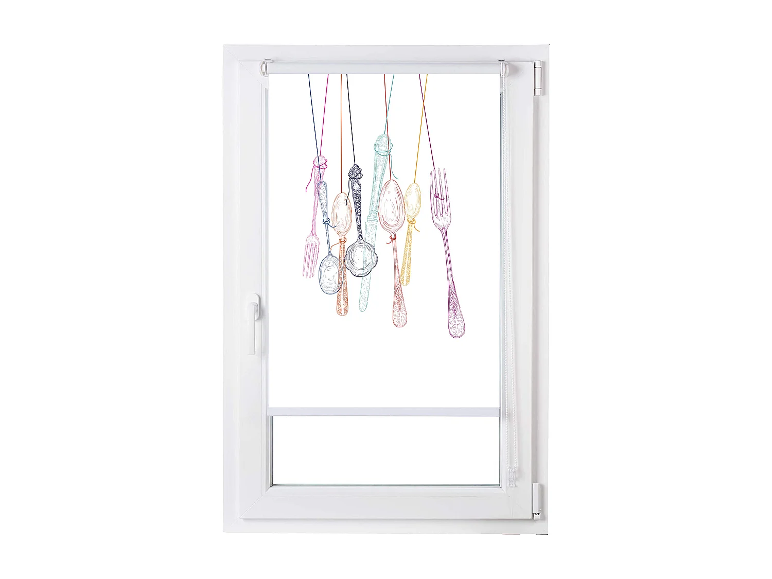 ESTORALIS | Estores Personalizados de COCINA | 110 x 255 cm (Ancho por Alto) Tamaño de Tela 107 x 250 cm | Modelo C-1180 Color Unico