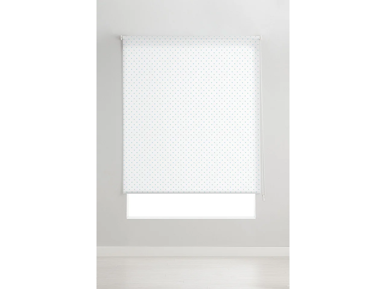 ESTORALIS | Estores Personalizados Easyfix TEXTURAS | 45 x 150 cm (Ancho por Alto) Tamaño de Tela 42 x 150 cm | Modelo Motas-1 Color Turquesa