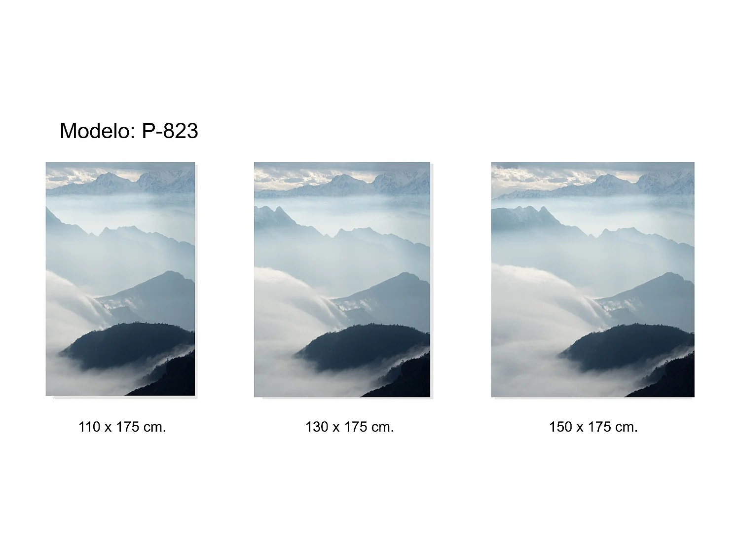 ESTORALIS | Estores Personalizados PAISAJES | 130 x 180 cm (Ancho por Alto) Tamaño de Tela 127 x 175 cm | Modelo P-823 Color Unico