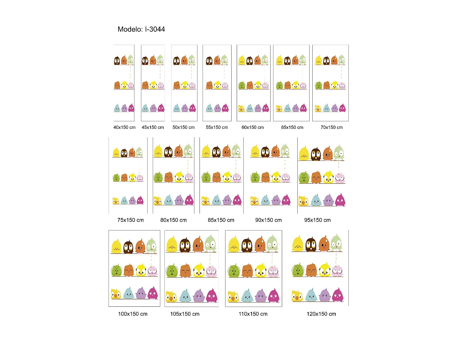 ESTORALIS | Estores Personalizados Easyfix INFANTILES | 85 x 150 cm (Ancho por Alto) Tamaño de Tela 82 x 150 cm | Modelo I-3044 Color Unico
