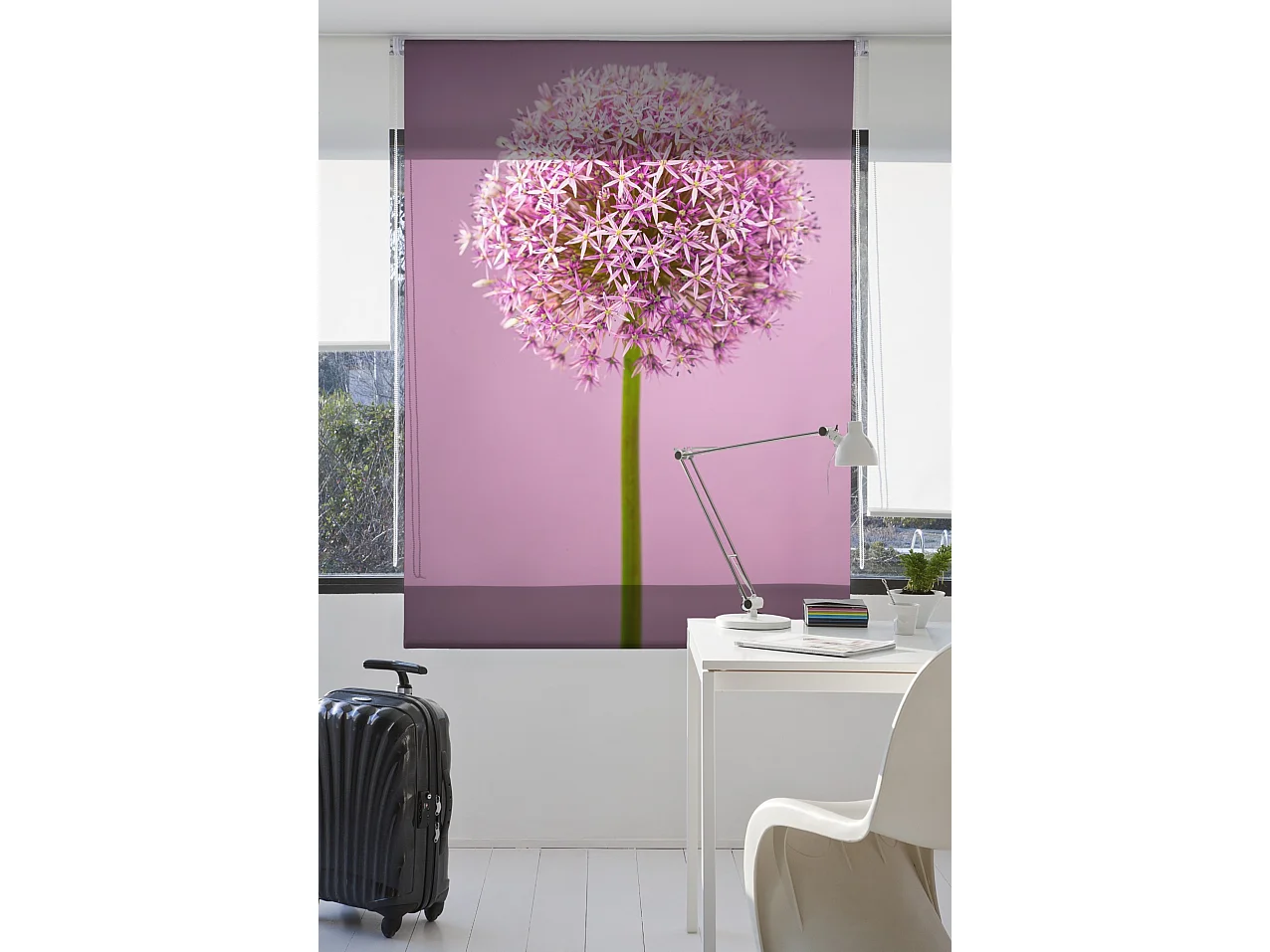 ESTORALIS | Estores Personalizados FLORES y PLANTAS  | 150 x 255 cm (Ancho por Alto) Tamaño de Tela 147 x 250 cm | Modelo F-834 Color Unico