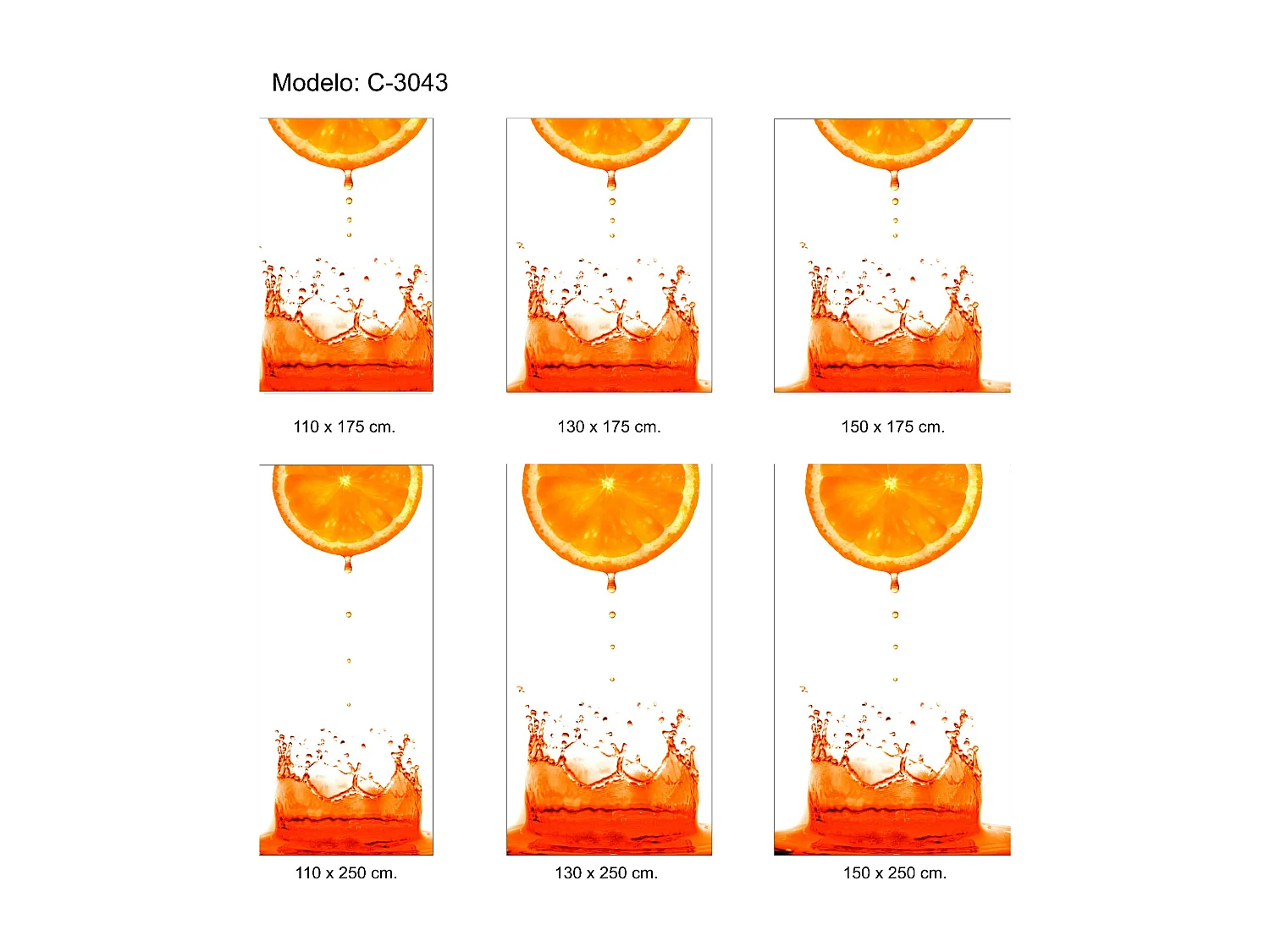 ESTORALIS | Estores Personalizados de COCINA | 150 x 180 cm (Ancho por Alto) Tamaño de Tela 147 x 175 cm | Modelo C-3043 Color Unico