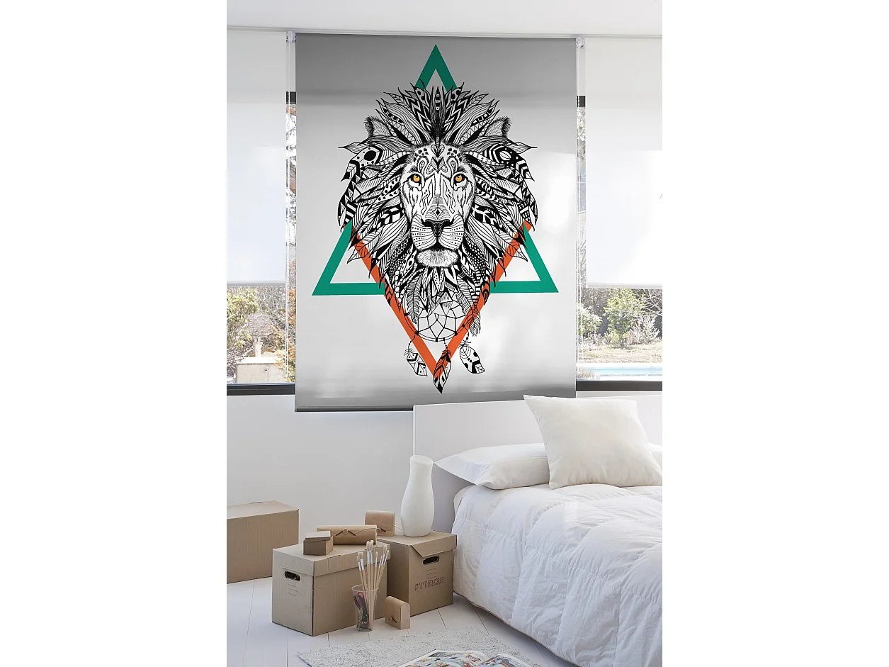 ESTORALIS | Estores Personalizados Easyfix ANIMALES  | 60 x 150 cm (Ancho por Alto) Tamaño de Tela 57 x 150 cm | Modelo A-225 Color Unico