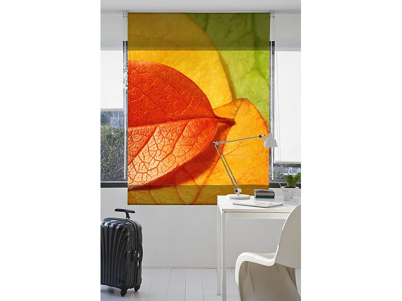 ESTORALIS | Estores Personalizados FLORES y PLANTAS  | 90 x 180 cm (Ancho por Alto) Tamaño de Tela 87 x 175 cm | Modelo F-1559 Color Unico