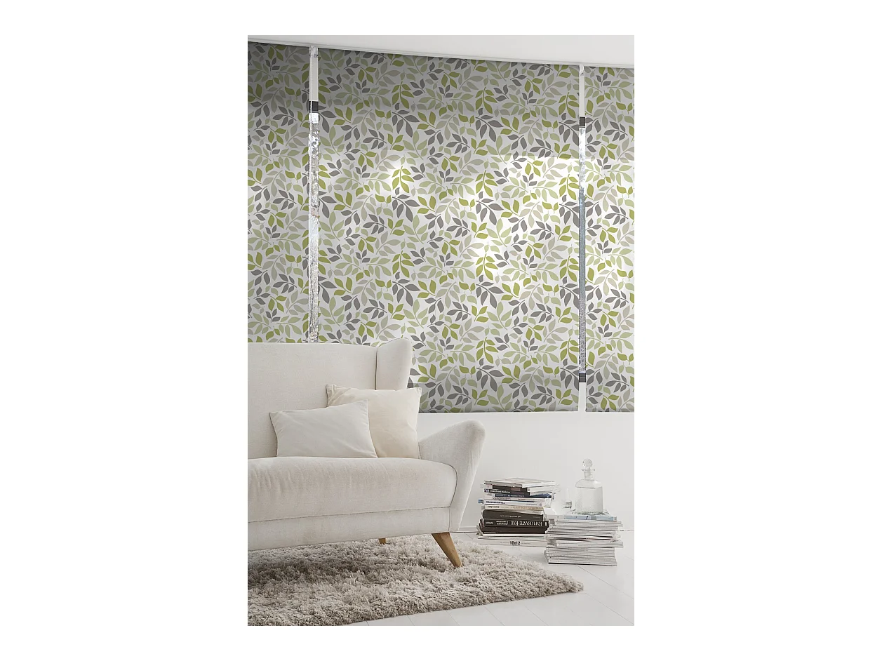 ESTORALIS | Estores Personalizados FLORES y PLANTAS  | 90 x 180 cm (Ancho por Alto) Tamaño de Tela 87 x 175 cm | Modelo F-1561 Color Unico