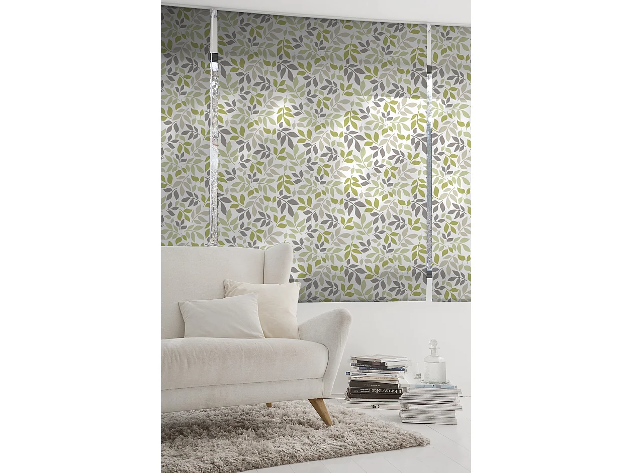 ESTORALIS | Estores Personalizados FLORES y PLANTAS  | 90 x 180 cm (Ancho por Alto) Tamaño de Tela 87 x 175 cm | Modelo F-1561 Color Unico