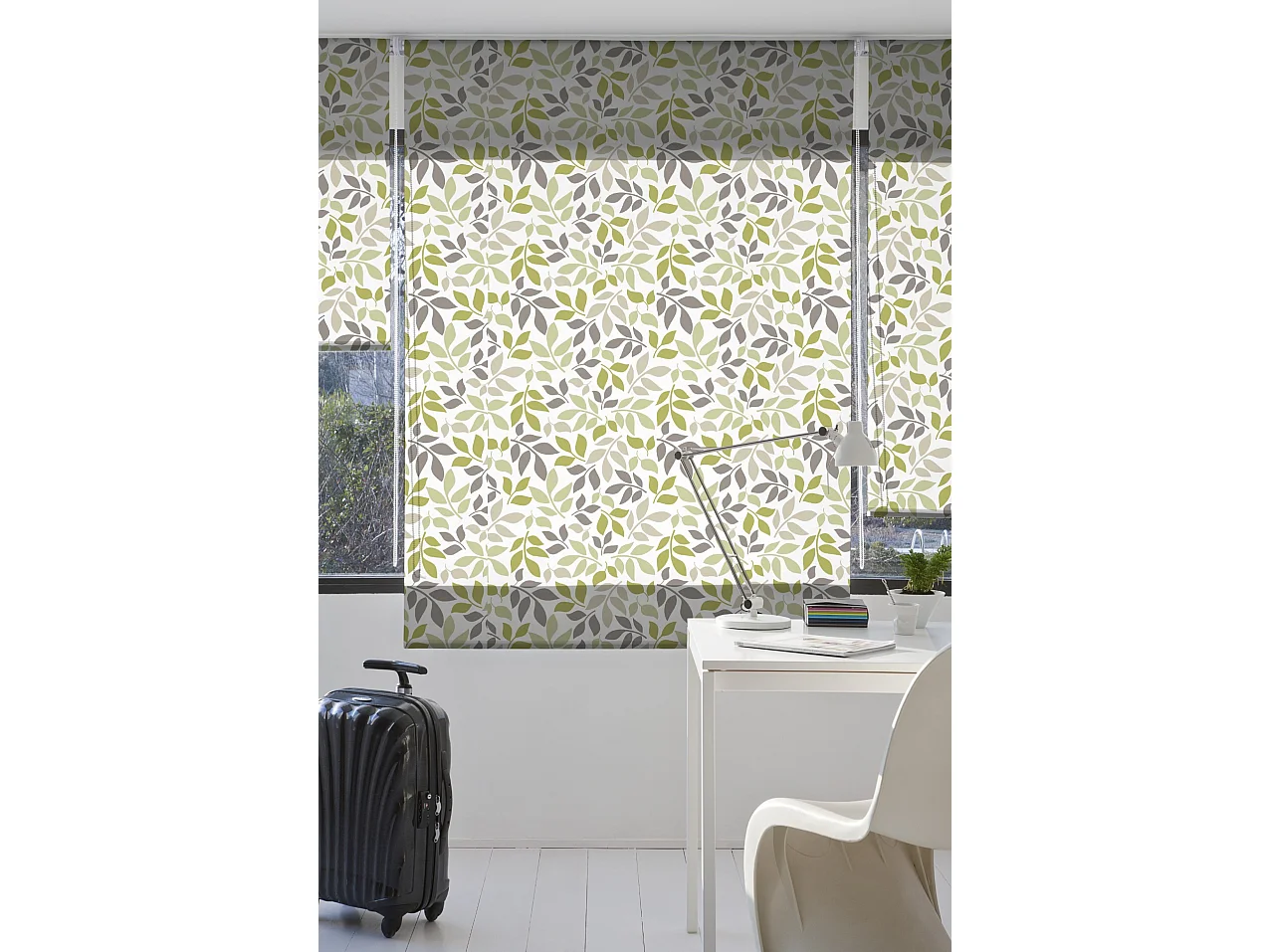 ESTORALIS | Estores Personalizados FLORES y PLANTAS  | 90 x 180 cm (Ancho por Alto) Tamaño de Tela 87 x 175 cm | Modelo F-1561 Color Unico