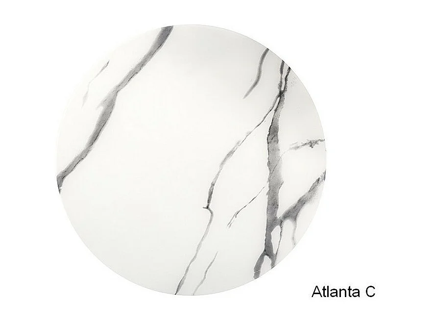 Zestaw 2 ław ATLANTA C biały marmur/czarny mat