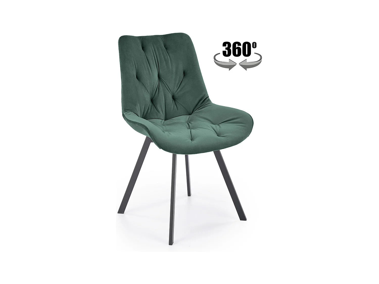 Sedia K519/Tessuto/Verde