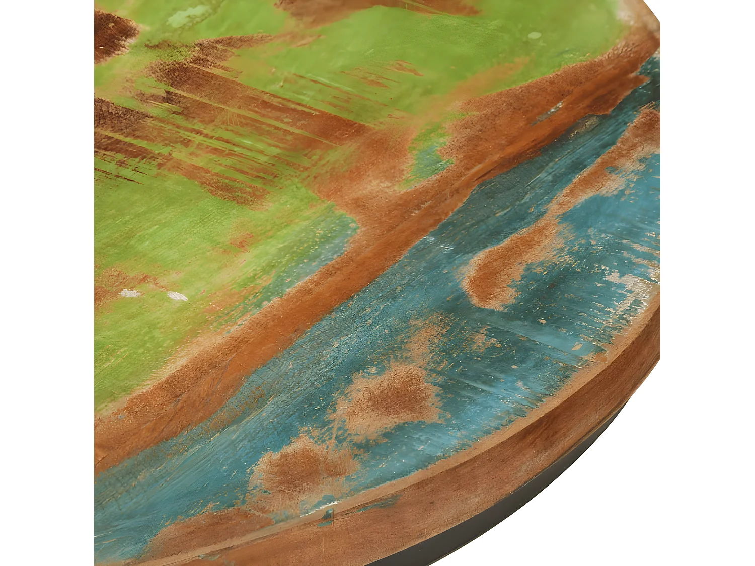 Tables gigognes 3 pcs bois massif de récupération