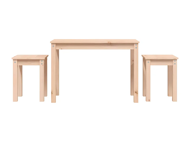 Tables gigognes 3 pcs Bois de pin massif