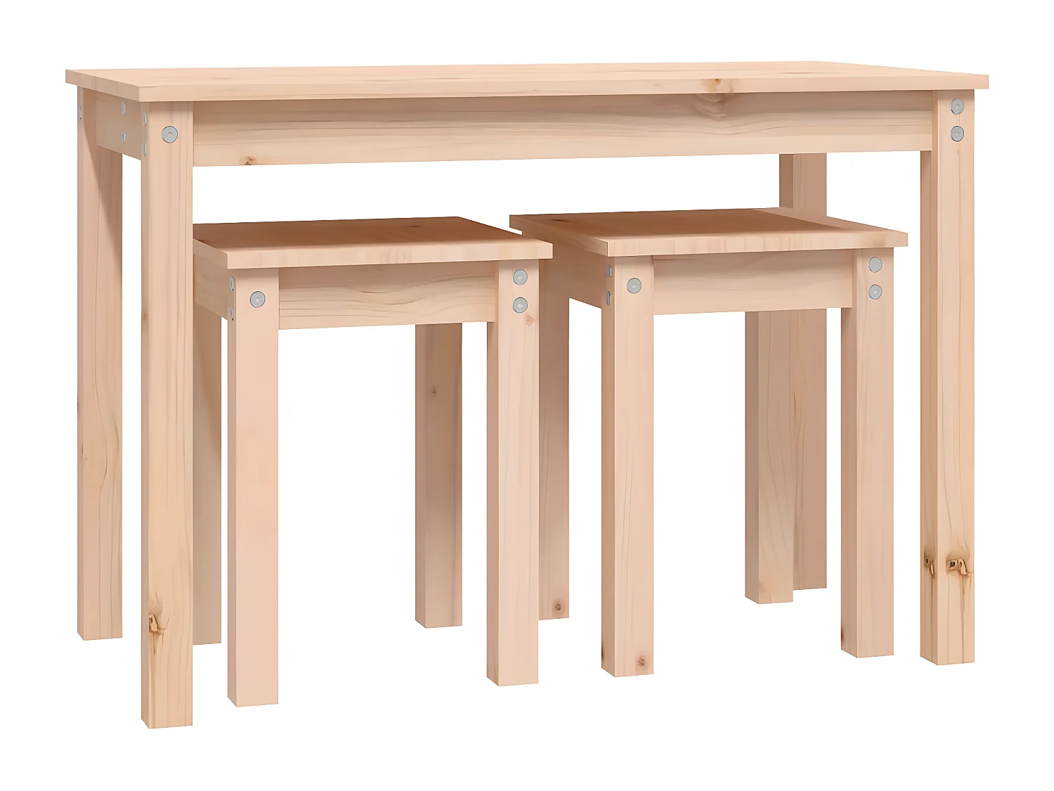 Tables gigognes 3 pcs Bois de pin massif