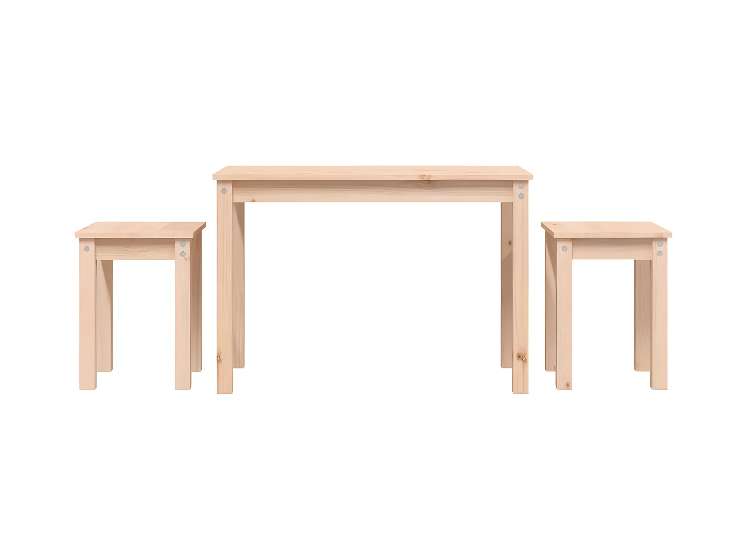 Tables gigognes 3 pcs Bois de pin massif