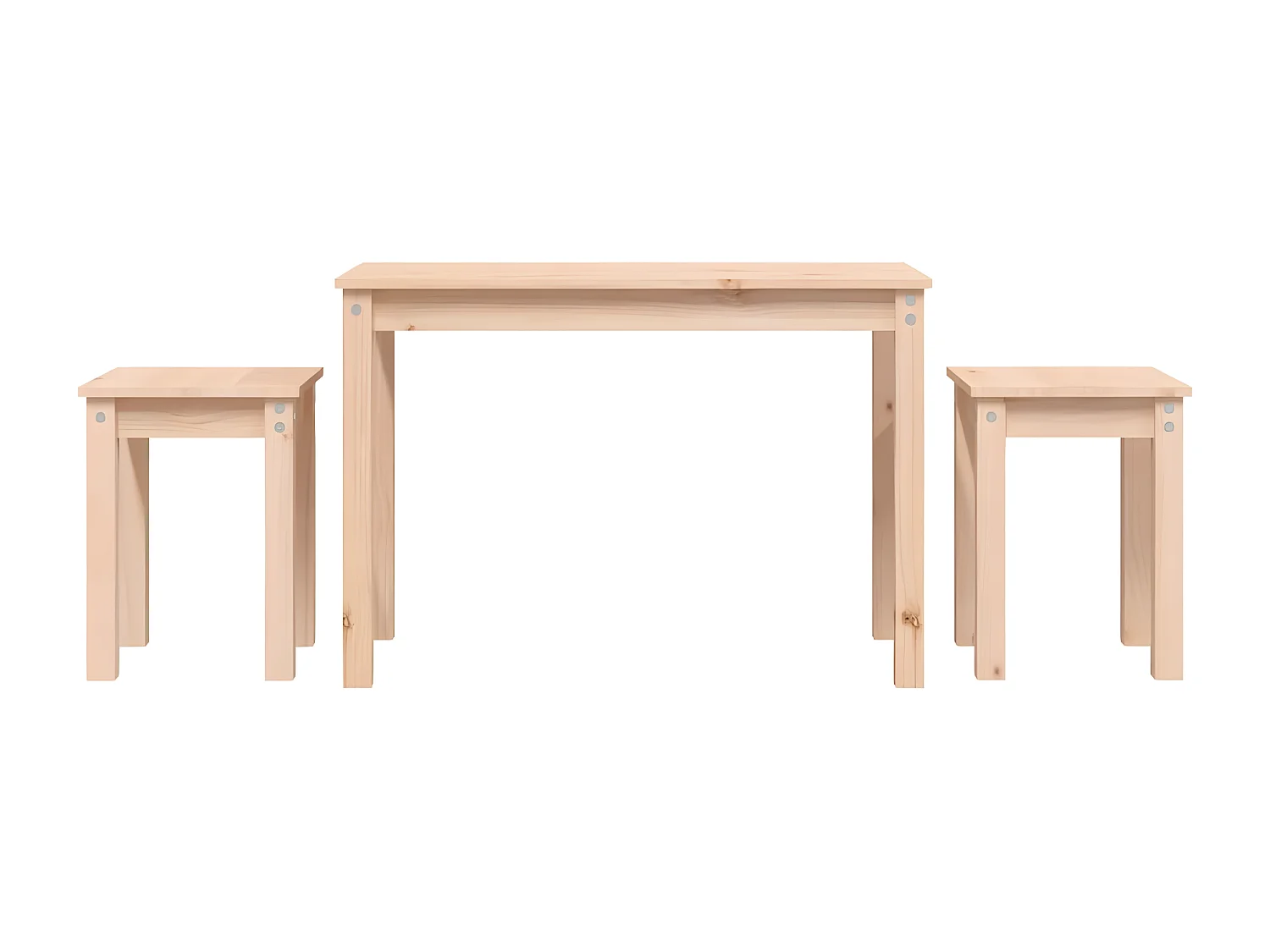 Tables gigognes 3 pcs Bois de pin massif