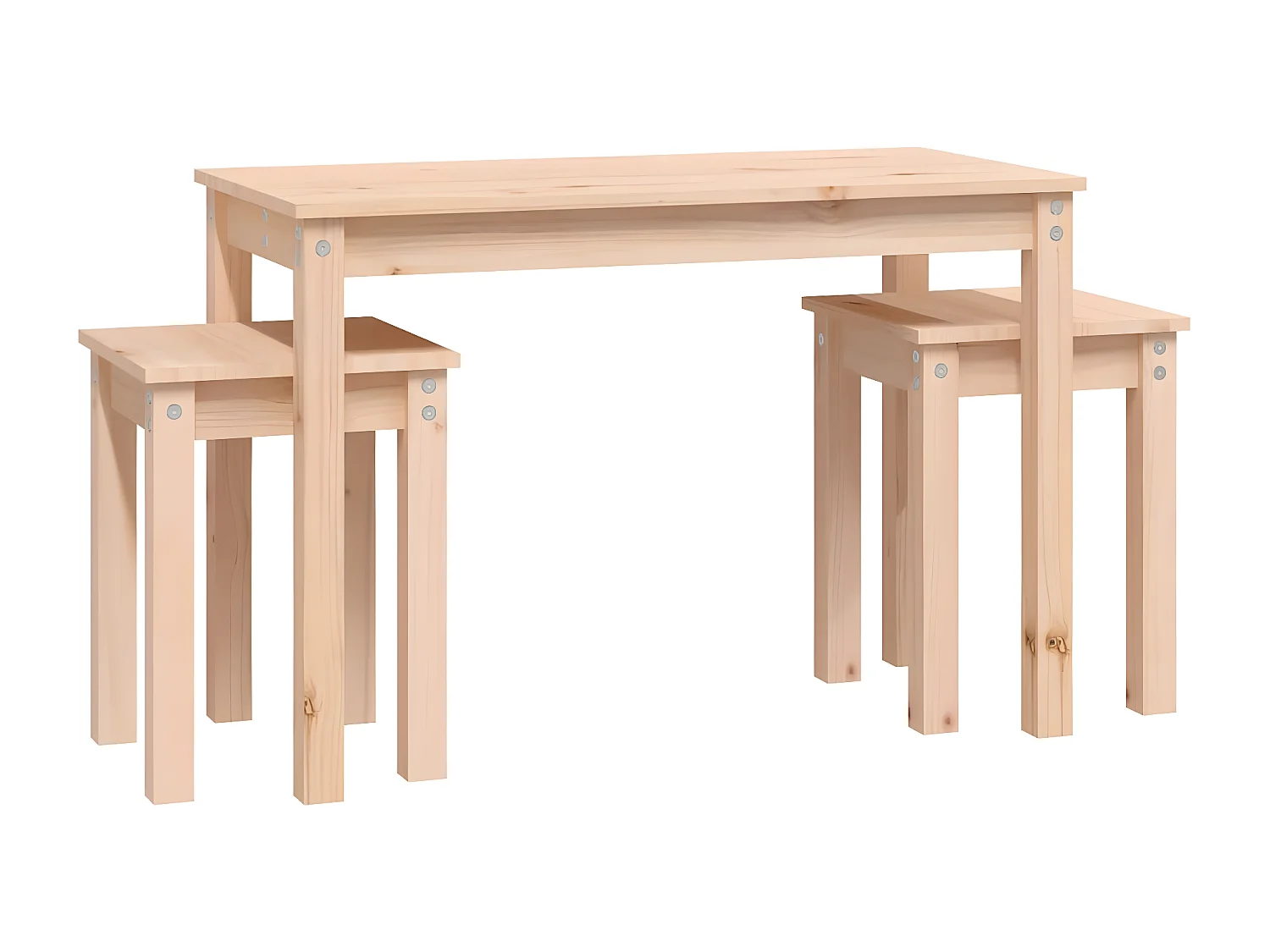 Tables gigognes 3 pcs Bois de pin massif