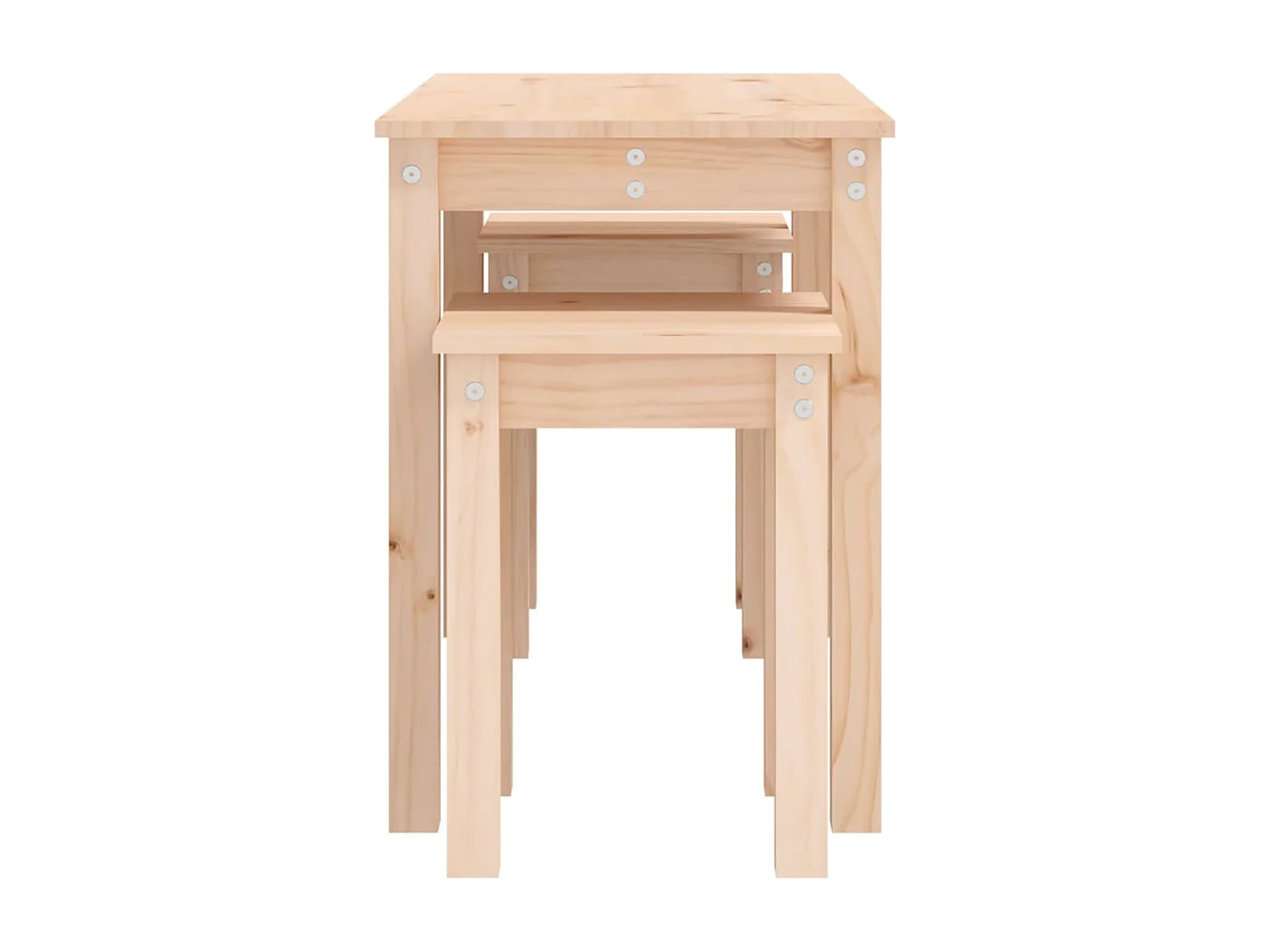 Tables gigognes 3 pcs Bois de pin massif