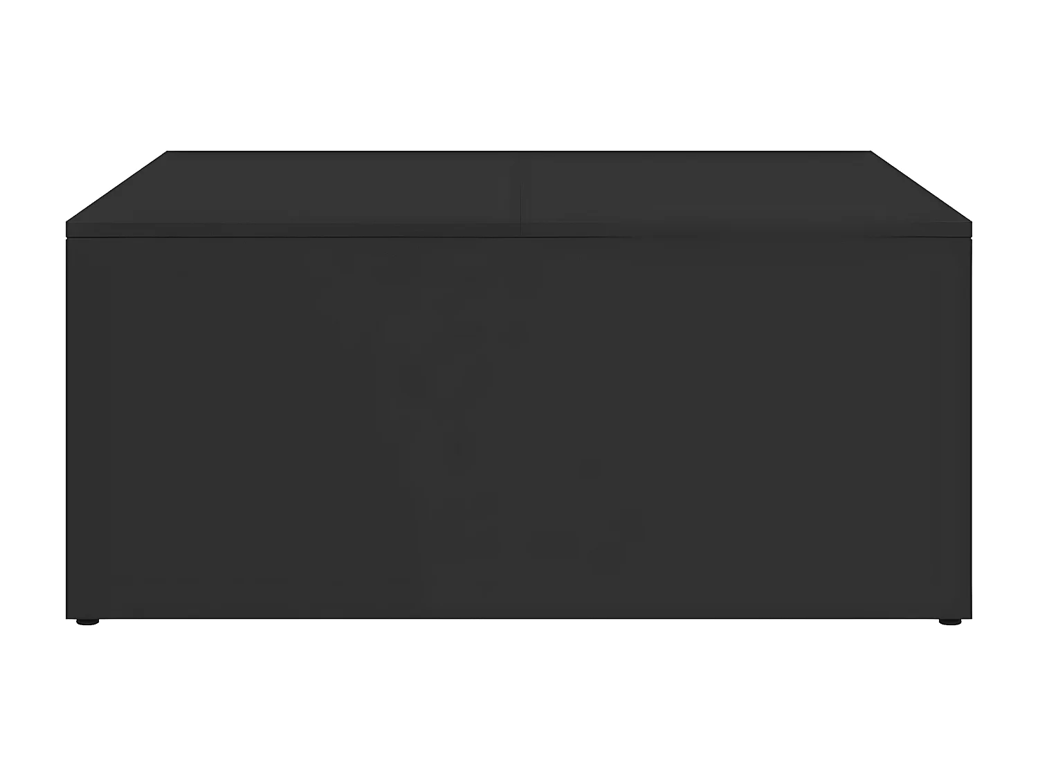 Tables basses gigognes 2 pcs noir bois d'ingénierie et métal