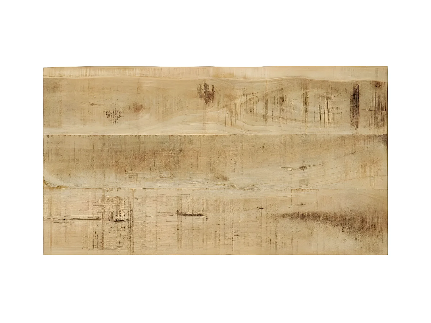 Tafeltjesset 3 st met natuurlijke rand massief mangohout