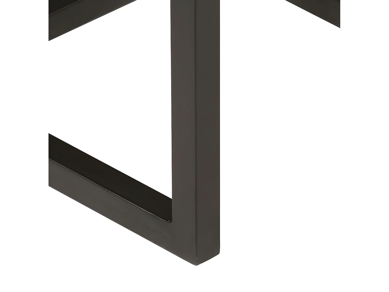 Tables basses gigognes 3 pcs bois massif de manguier et fer