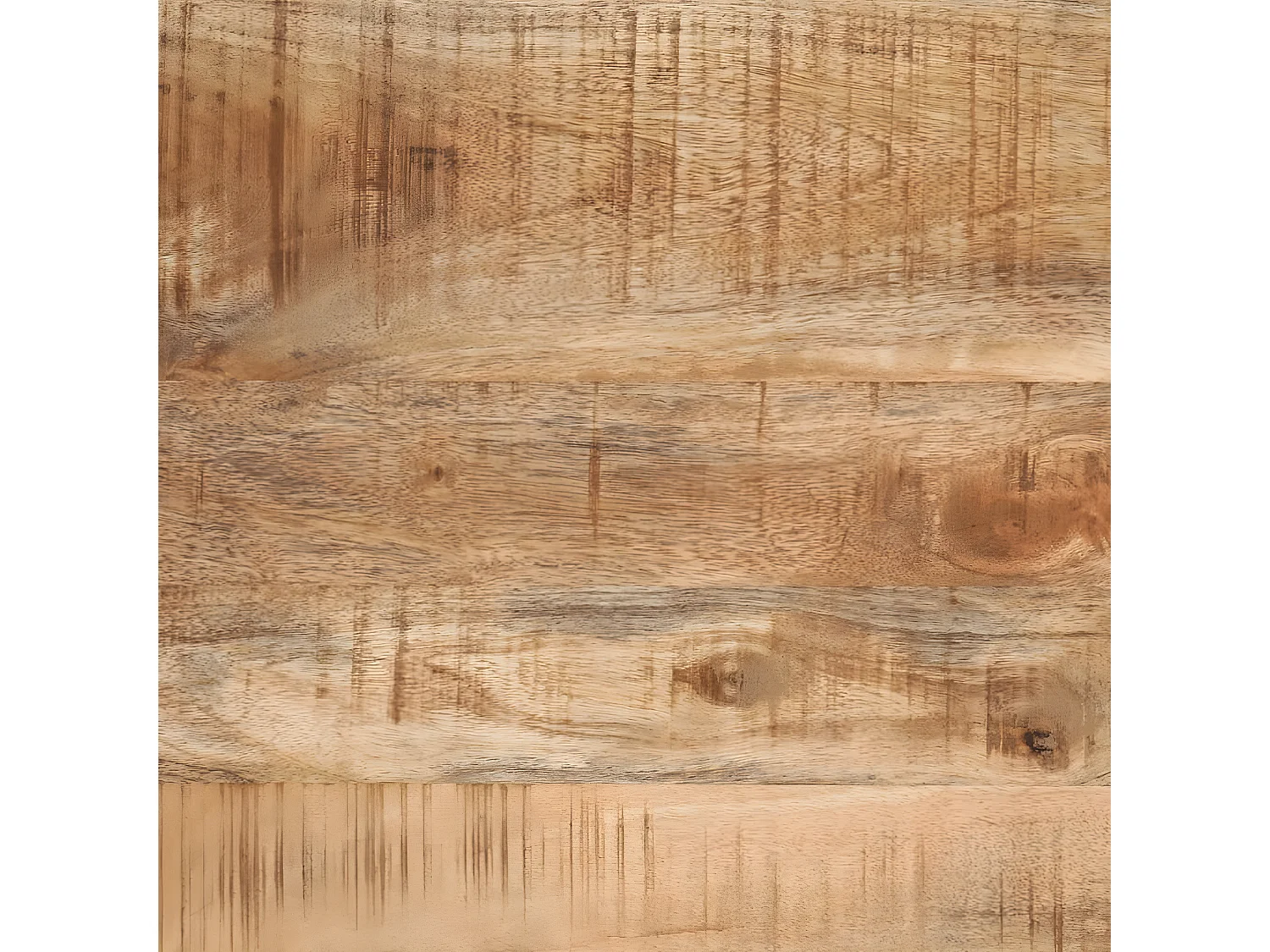 Tables basses gigognes 3pcs bois de manguier massif brut et fer