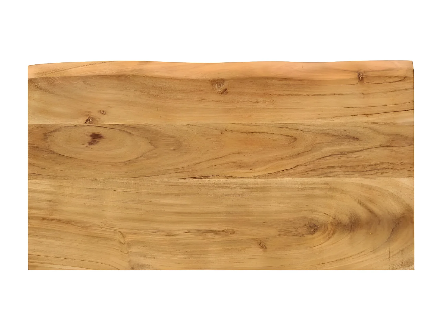 Tables gigognes 3 pcs avec bord vivant bois massif d'acacia