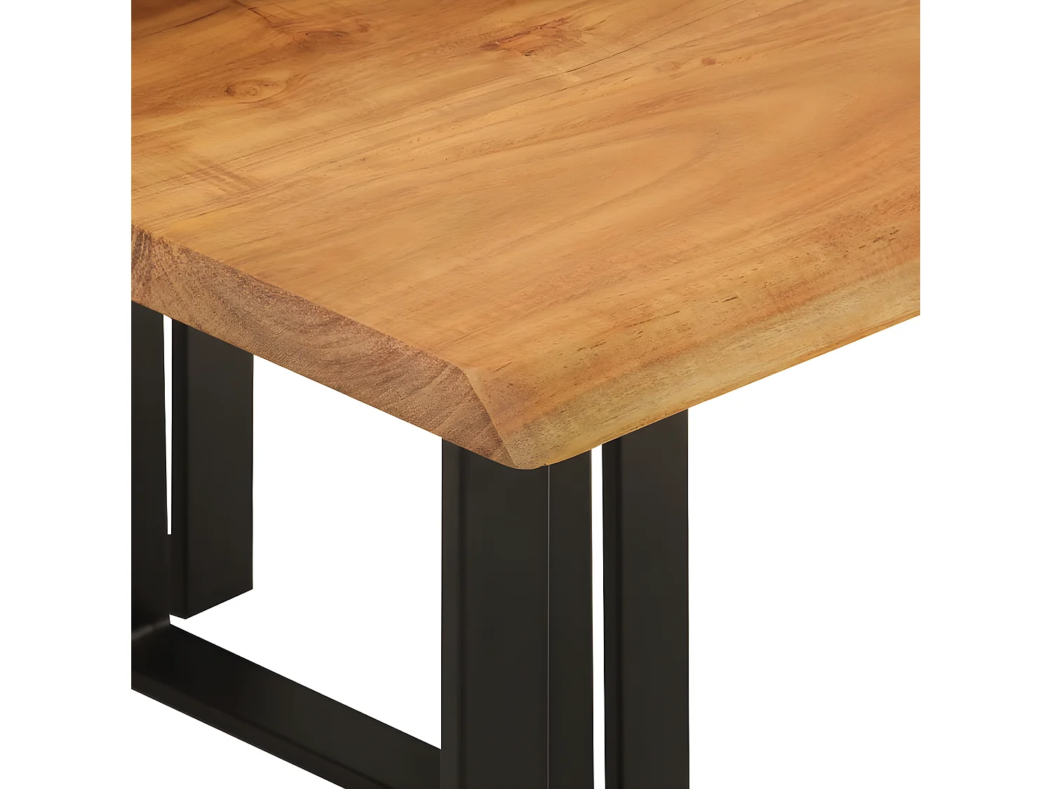 Tables gigognes 3 pcs avec bord vivant bois massif d'acacia