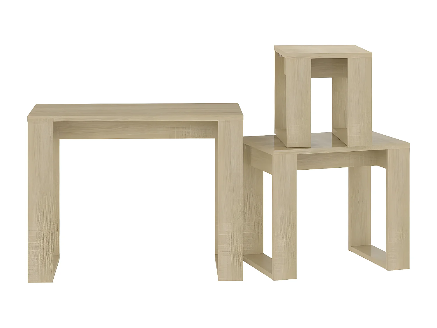 Tables gigognes 3 pcs Chêne Sonoma