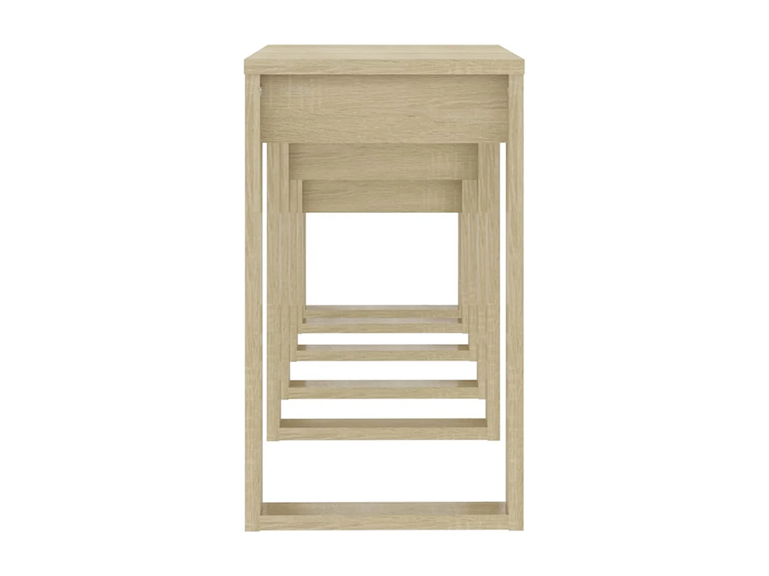 Tables gigognes 3 pcs Chêne Sonoma