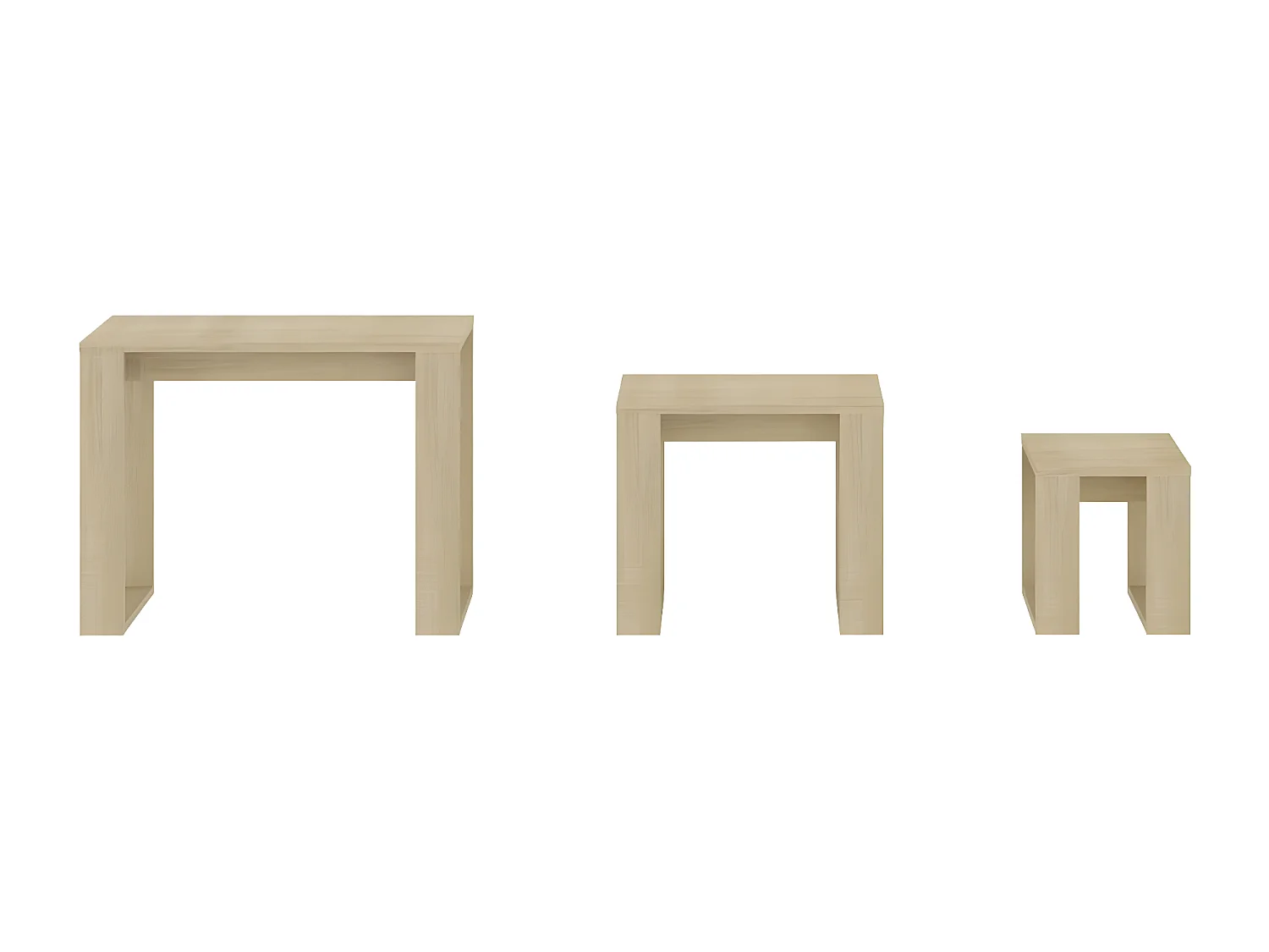 Tables gigognes 3 pcs Chêne Sonoma