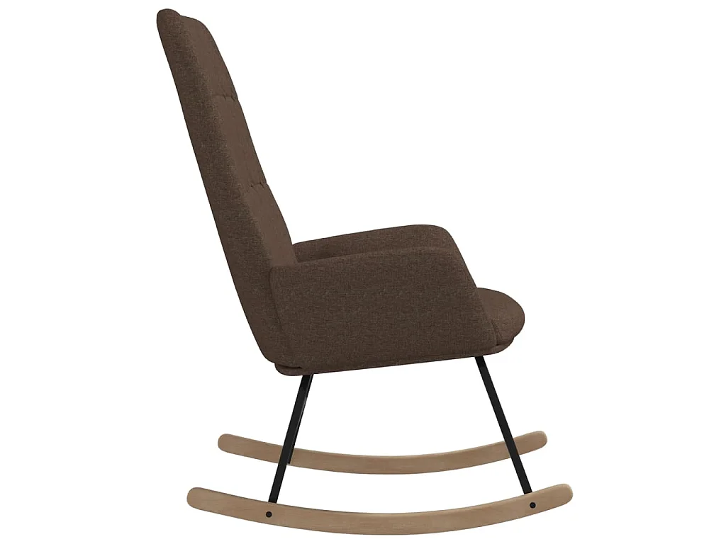 Chaise à bascule Taupe Tissu