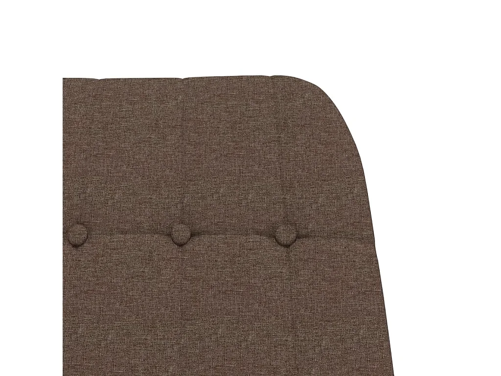 Chaise à bascule Taupe Tissu