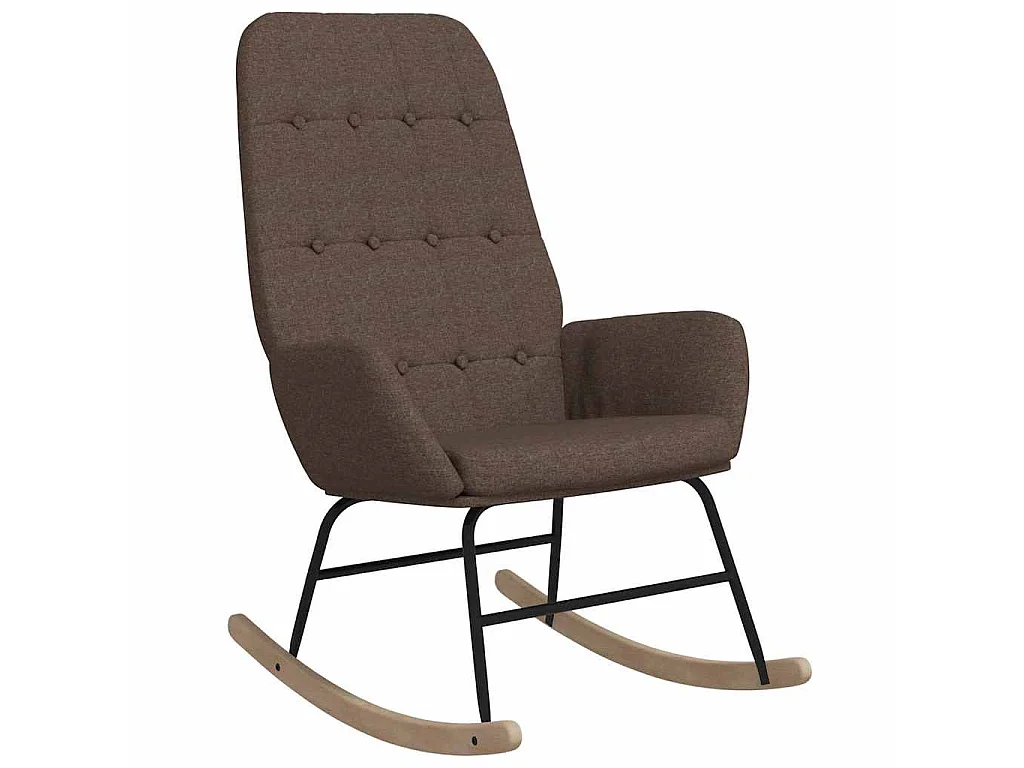 Chaise à bascule Taupe Tissu