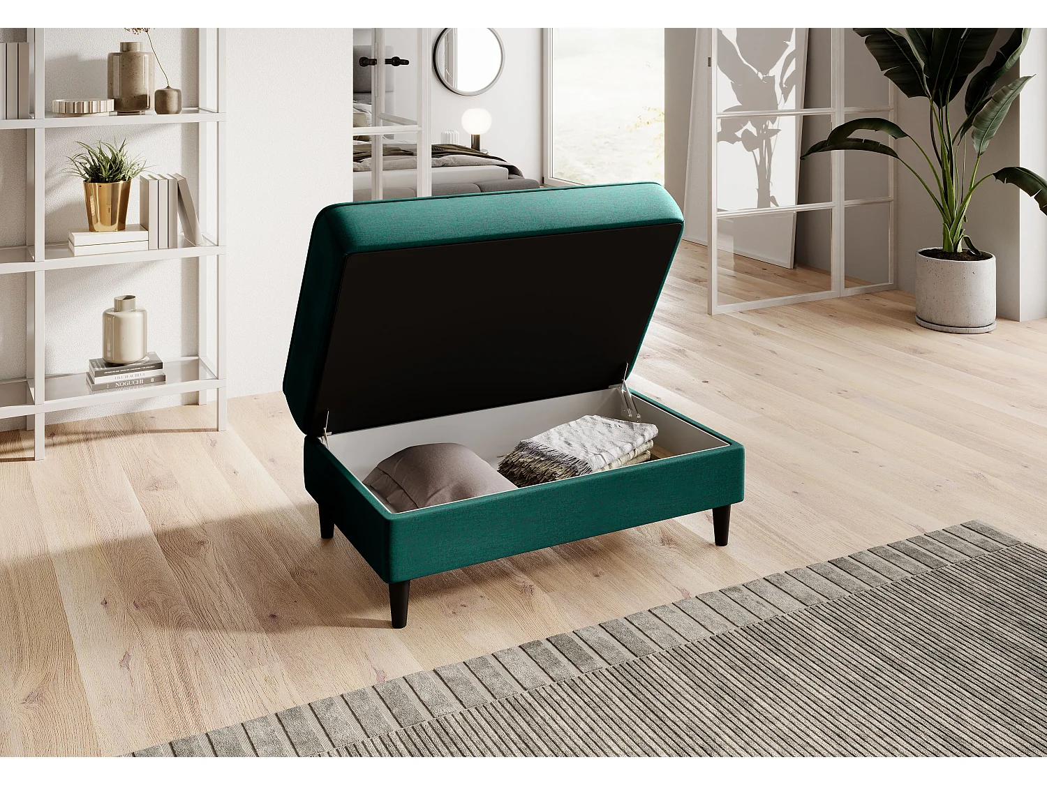 Pouf Smart/Tissu/Vert