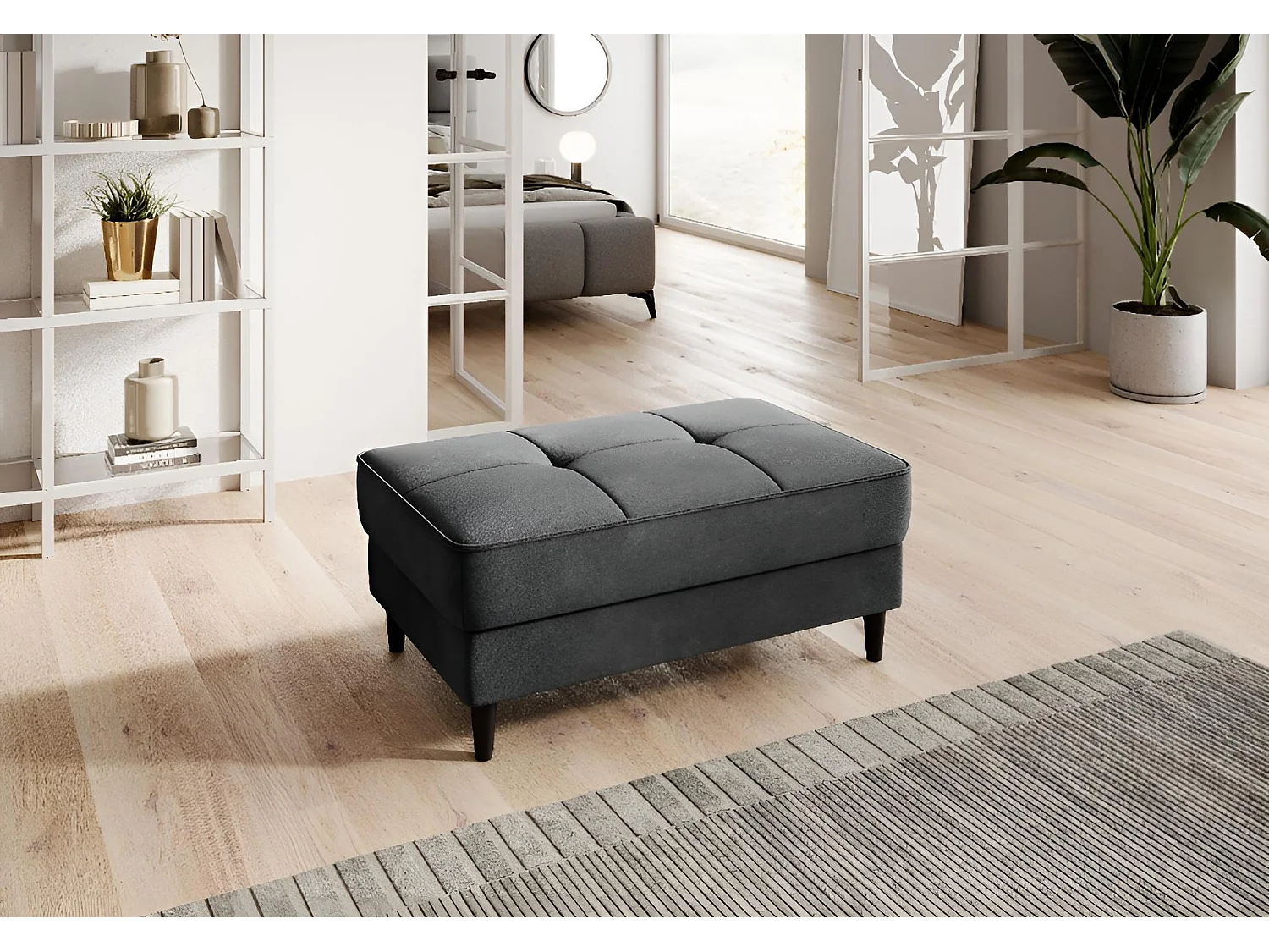Pouf Smart/Tissu/Anthracite