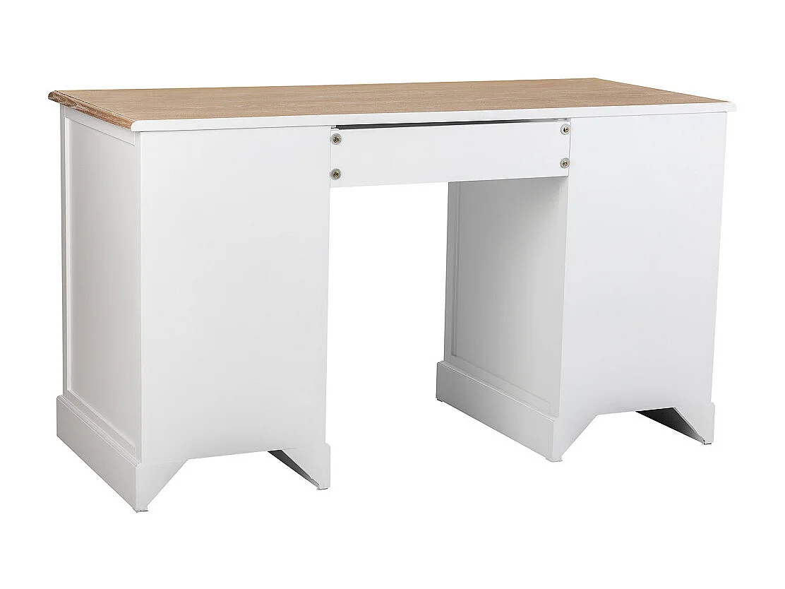 Bureau en bois blanc 140x60x78.5h