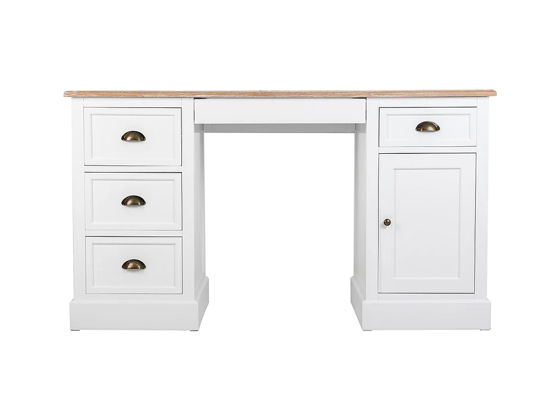 Mesa escritorio de madera blanco 140x60x78.5