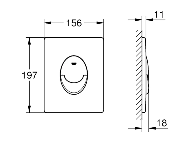 Pack WC suspendu sans bride compact DURAVIT Duravit No.1 + bâti support GROHE Rapid SL Projet + abattant + plaque chromé