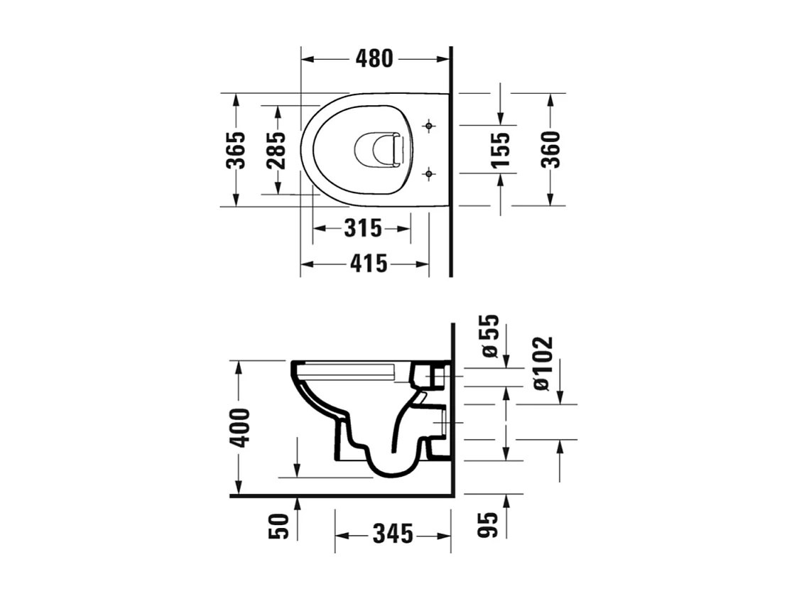 Pack WC suspendu sans bride compact DURAVIT Duravit No.1 + bâti support GROHE Rapid SL Projet + abattant + plaque noir mat