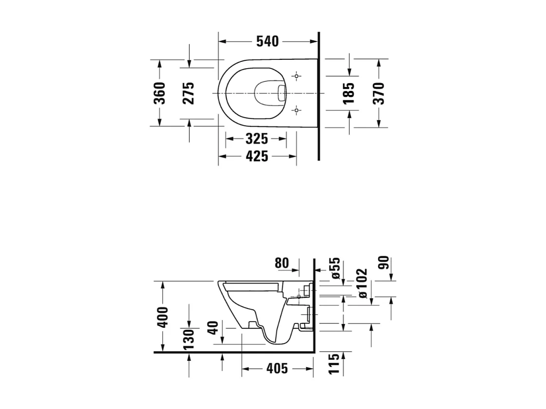 Pack WC suspendu sans bride DURAVIT D-Neo + bâti support GROHE Rapid SL Projet + abattant + plaque blanc