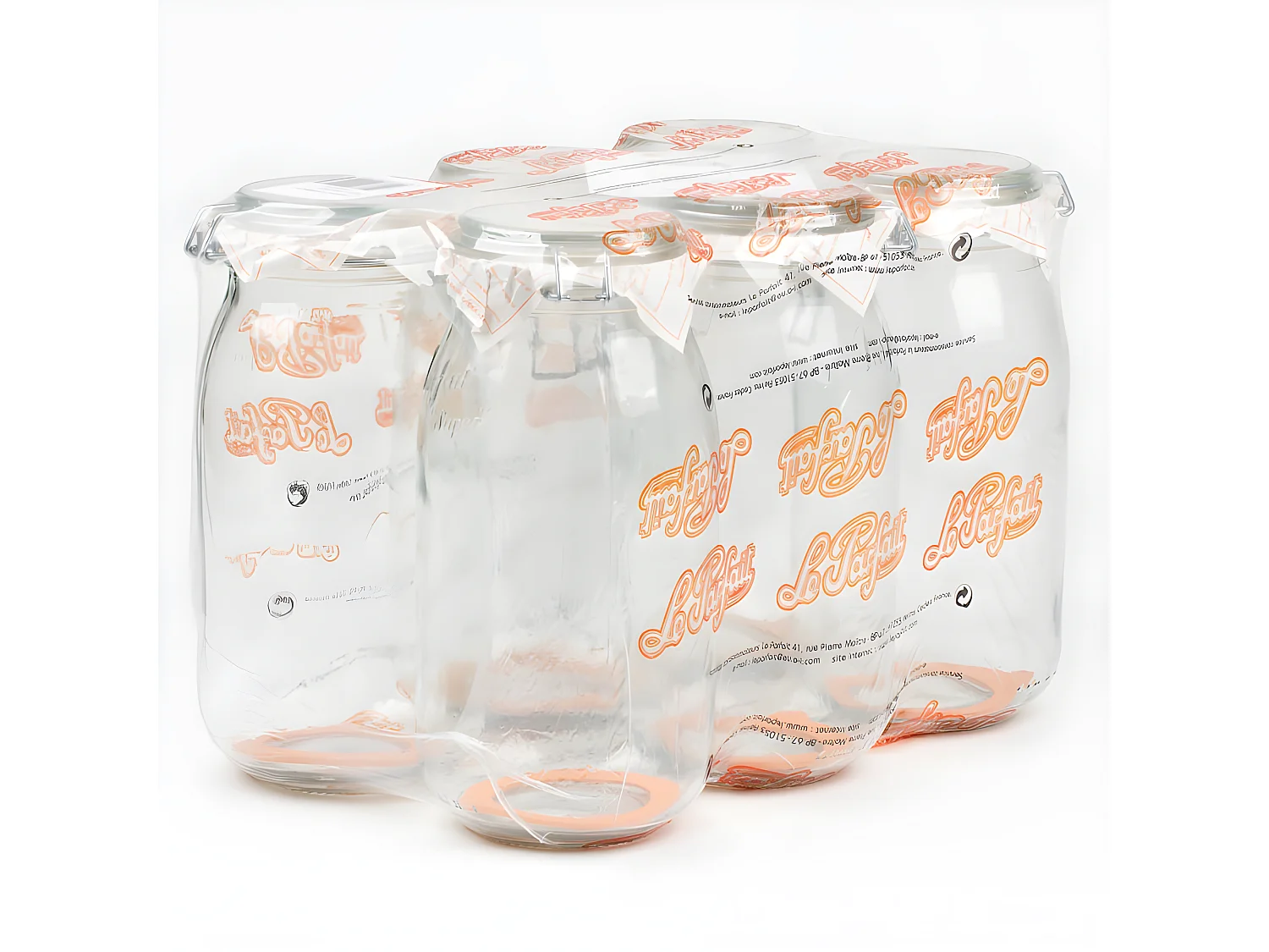 Pack de 6 bocaux 2 L